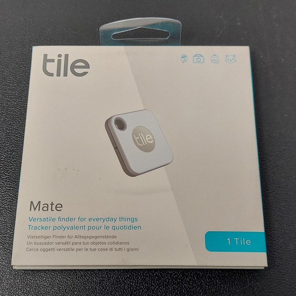 Tile Mate Bluetooth Tracker White Wireless Key Finder 1 Pack Model 19001 New